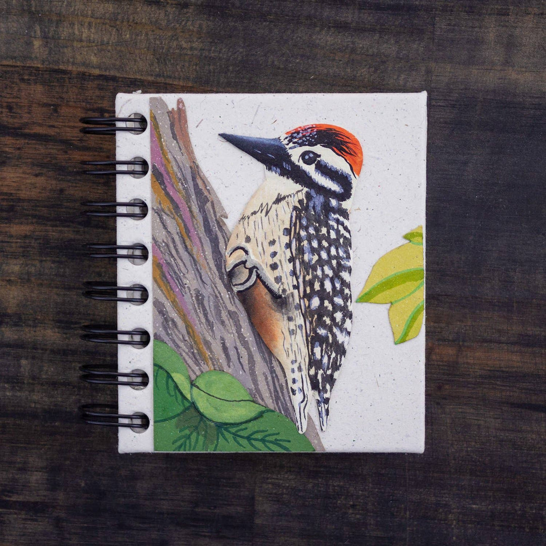 Woodpecker Natural White Small Notebook