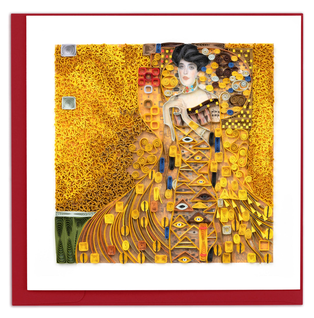 Lady in Gold, Klimt Artist Series Quilling Card