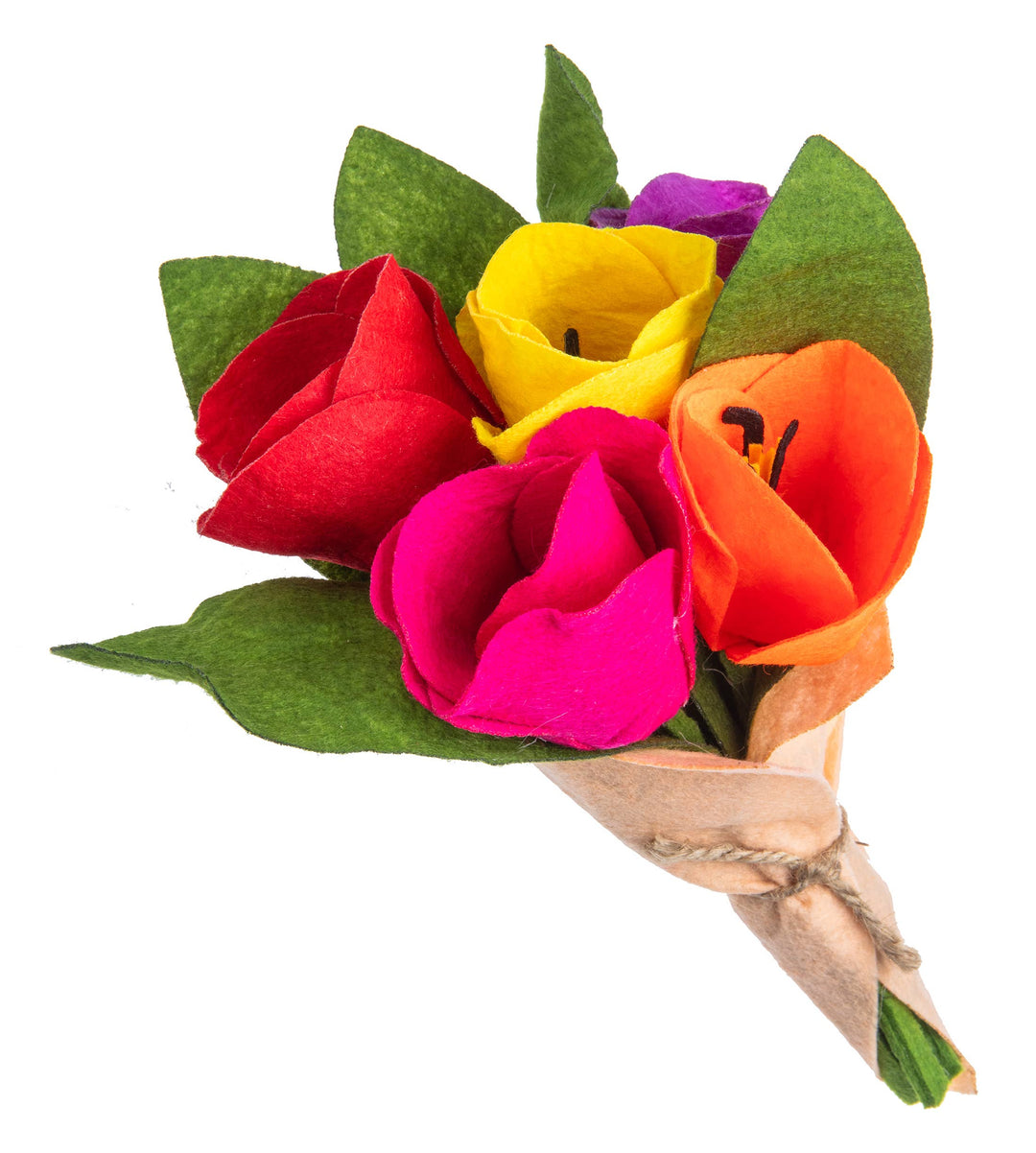 Petite Felt Tulip Bouquet