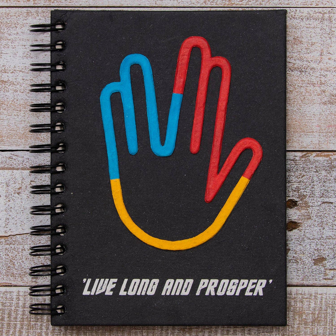 Vulcan Salute Large Notebook