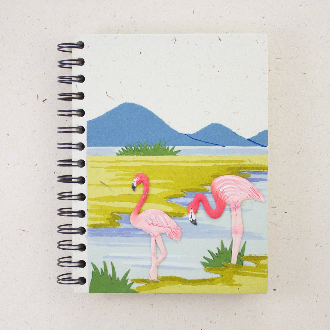 Flamingos Large Notebook