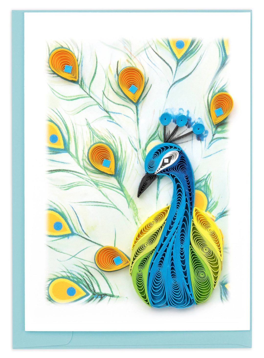 Peacock Mini Quilling Card / Gift Enclosure