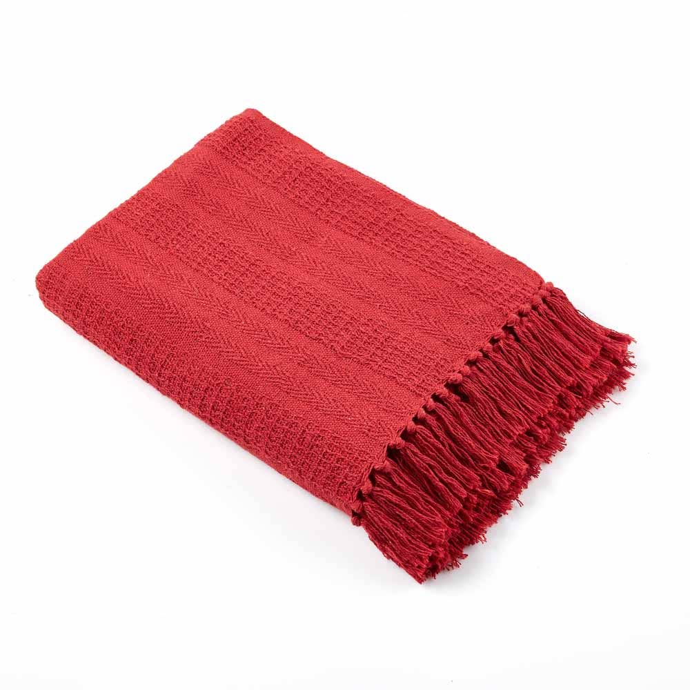 Red Rethread Throw