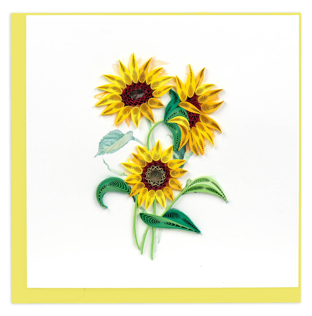 Wild Sunflowers Quilling Card