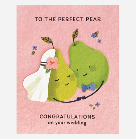 Perfect Pear Wedding Card