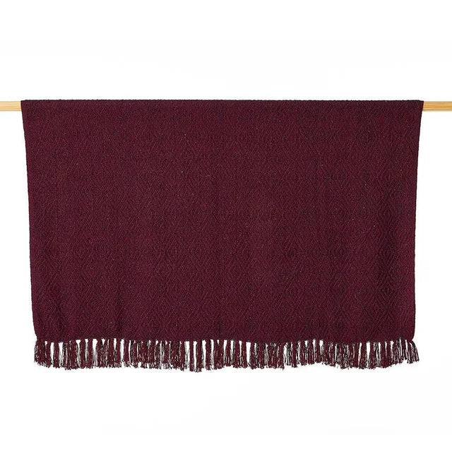 Plum Diamond Rethread Throw