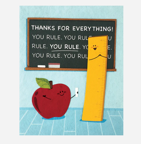 You Rule Thanks Greeting Card
