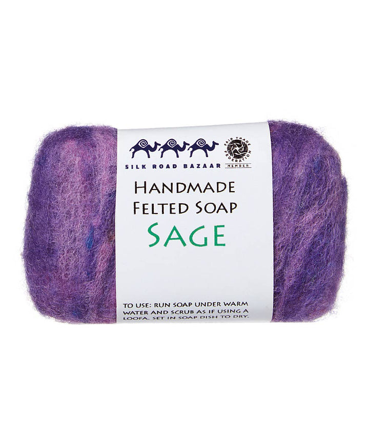 Sage Felted Soap
