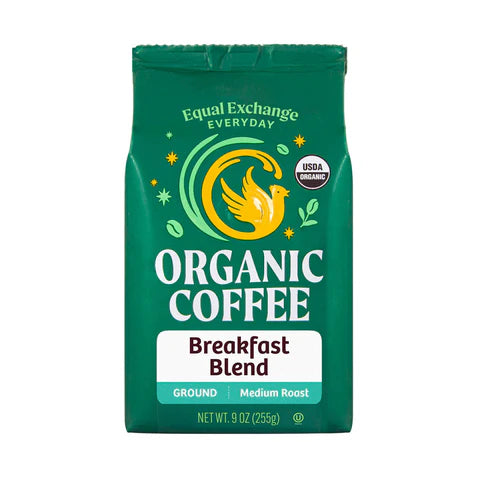 Everyday Breakfast Blend Medium Ground Coffee 9oz Organic Equal Exchange