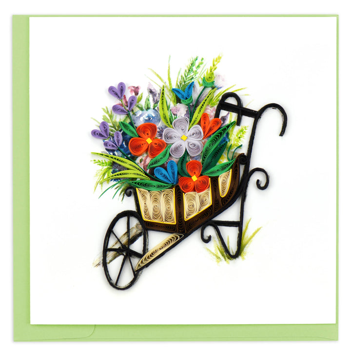 Wheelbarrow Quilling Card