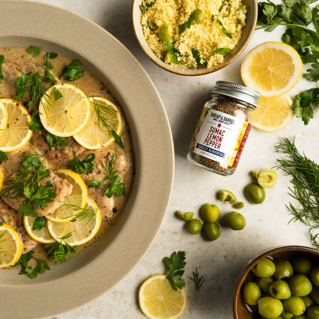 Sumac Lemon Pepper 2.5oz Burlap and Barrel