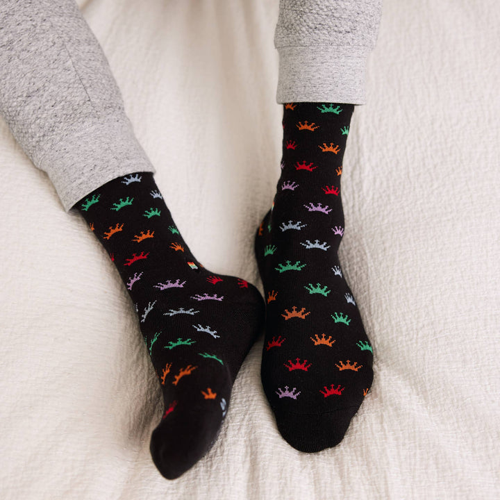 Socks that Save LGBTQ Lives Colorful Crowns Conscious Step