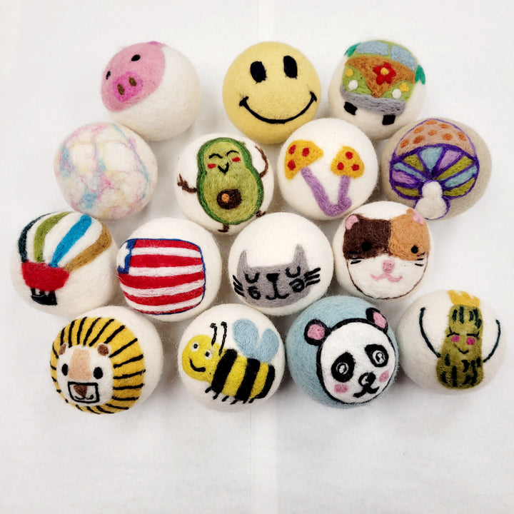 Design Felt Dryer Ball Assorted