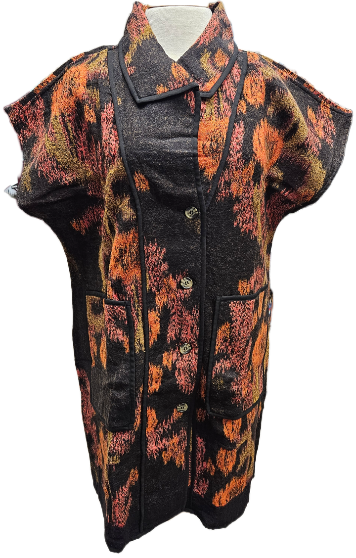 Reversible Merino Wool Khampa Vest