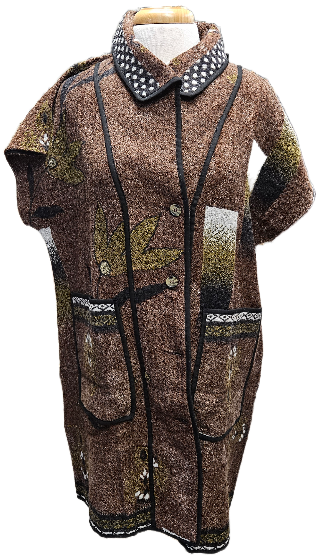 Reversible Merino Wool Khampa Vest