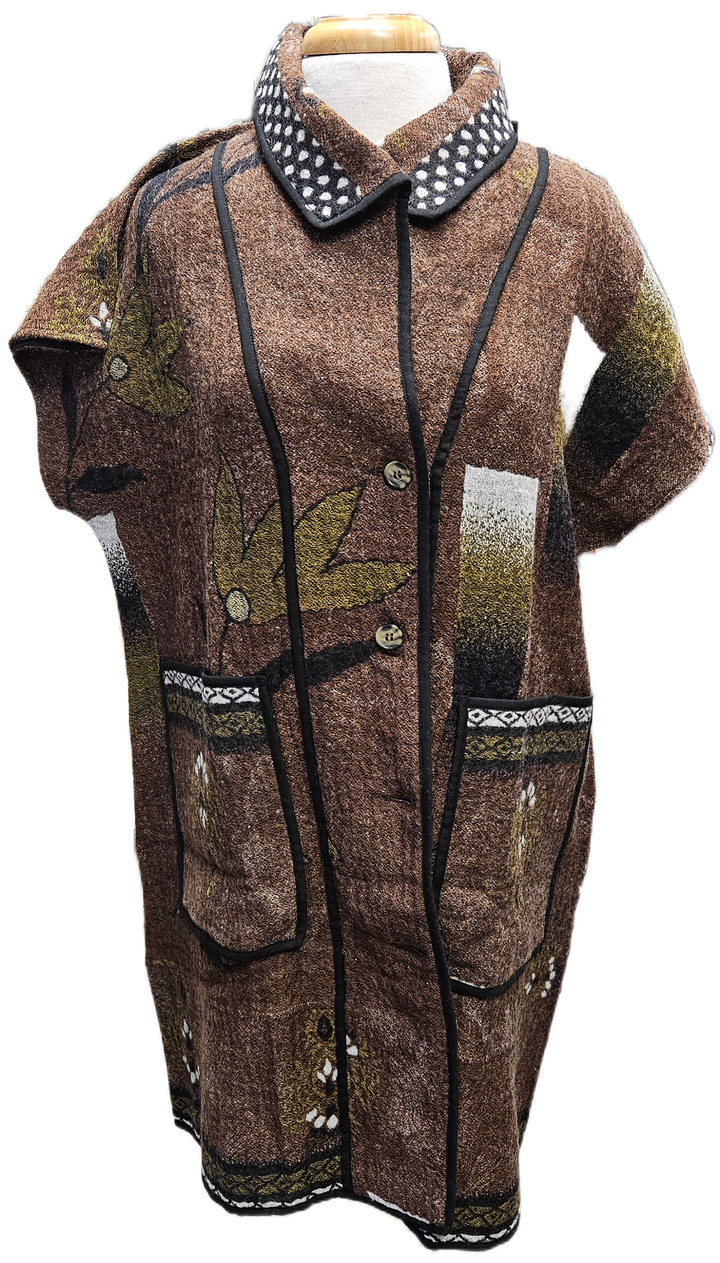 Reversible Merino Wool Khampa Vest