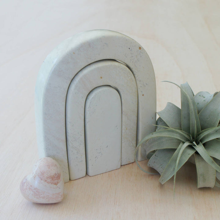 Natural Rainbow Sculpture Soapstone
