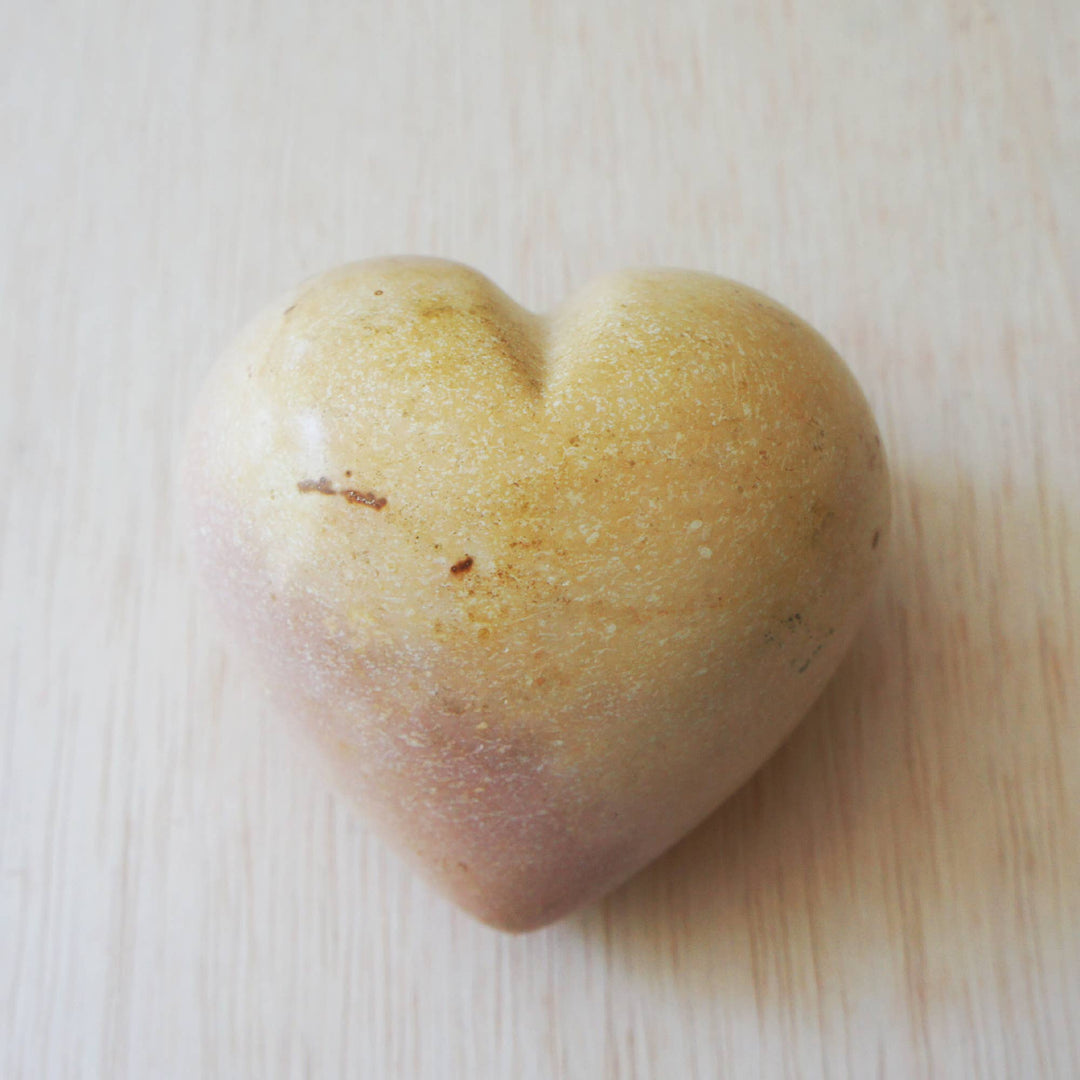 Large Natural Soapstone Heart