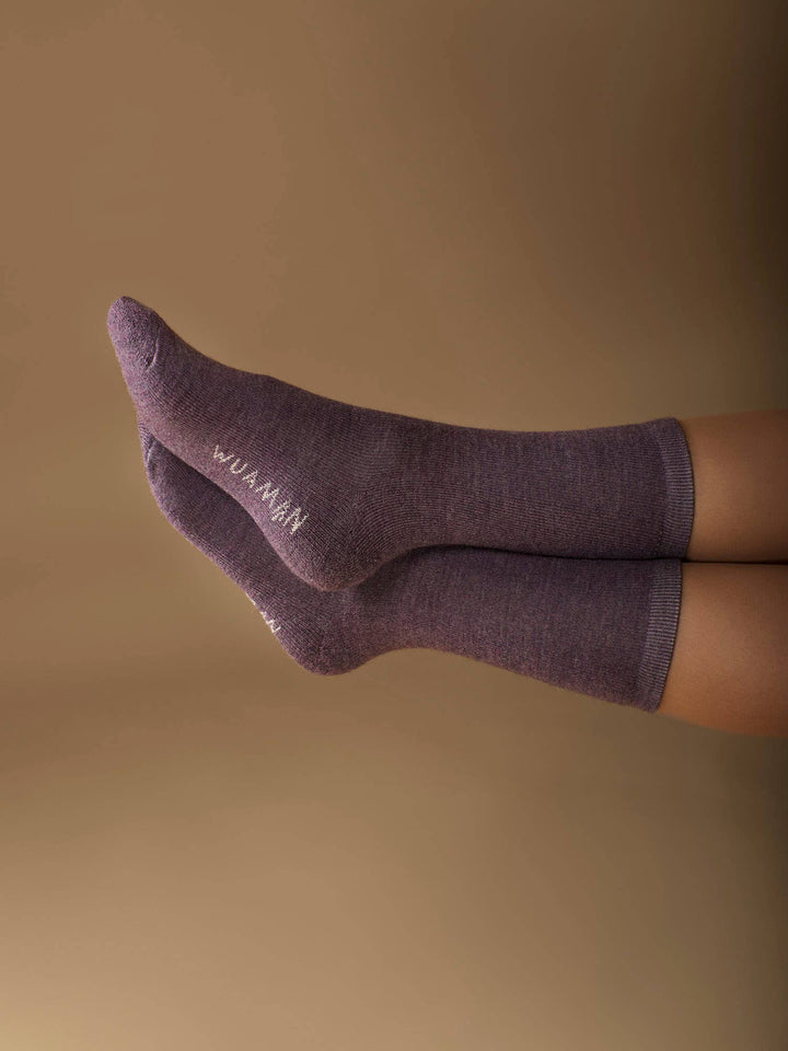 Solid Alpaca Socks | Light Cushion | Crew Socks