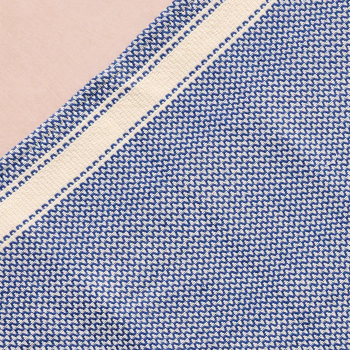 Matbakh Cotton Tea Towel - Blue with Tan