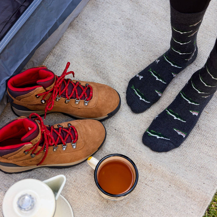 Socks that Protect National Parks Gray Fish Conscious Step