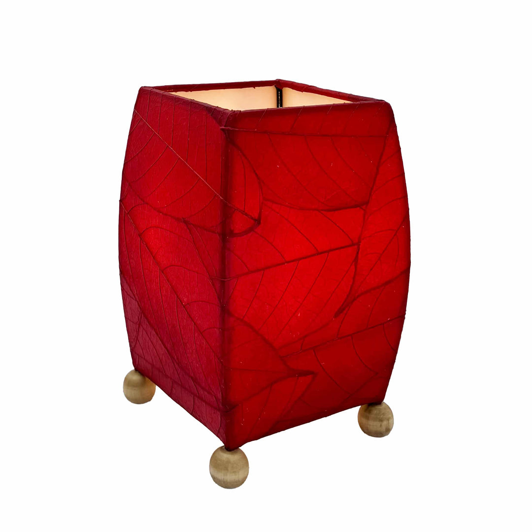 Mini Square Cocoa Leaf Lamp Red