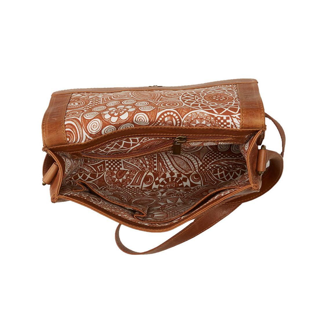 Camel Kolkata Crossbody Bag