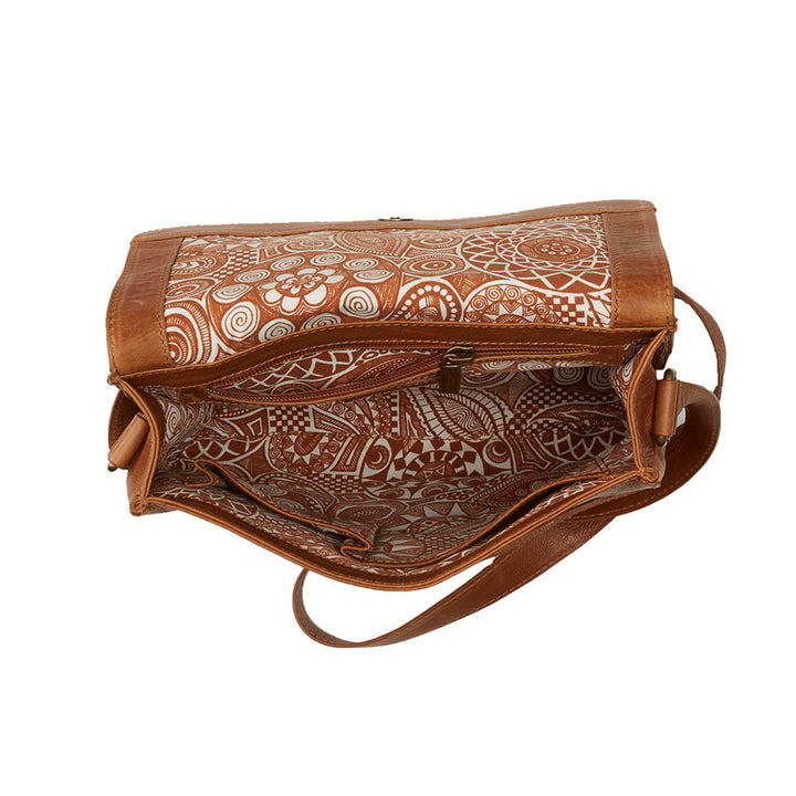 Camel Kolkata Crossbody Bag
