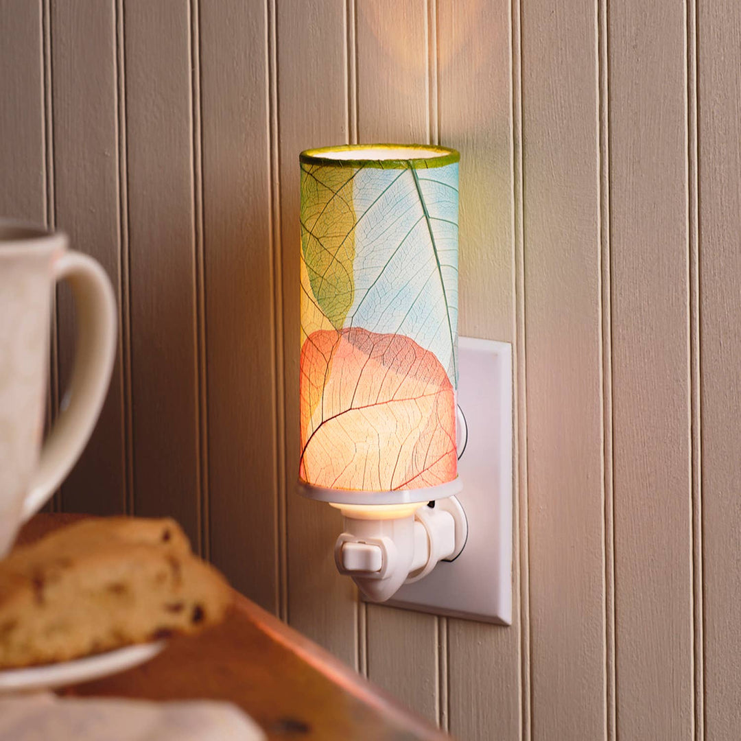 Cylinder Leaves Nightlight Multi Color