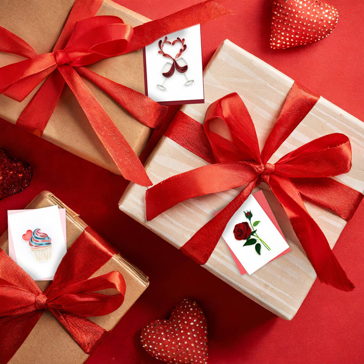 Rose Mini Quilling Card / Gift Enclosure