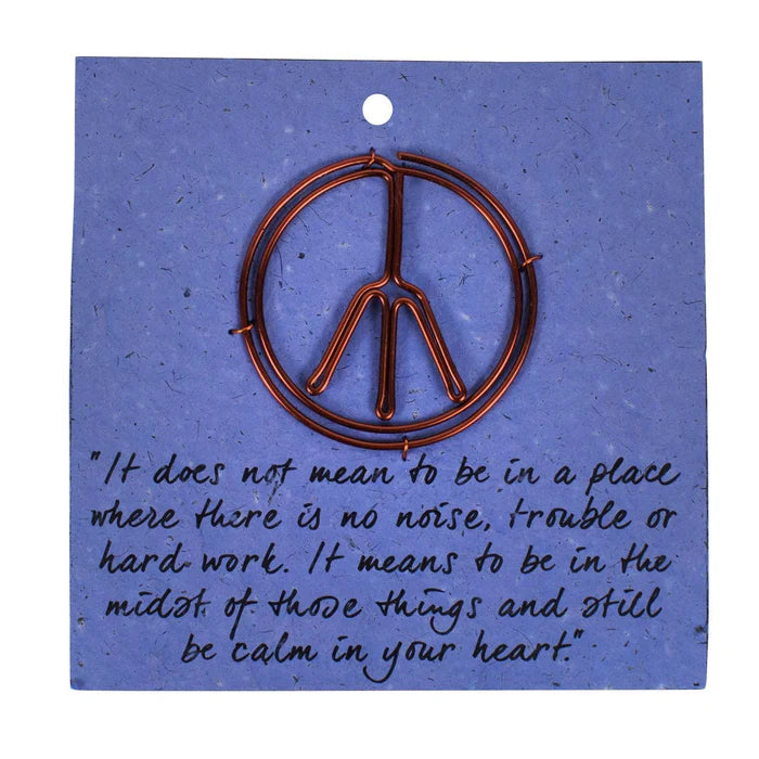 Peace Symbol Bookmark