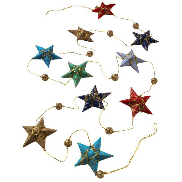 Estrella Silk Star Garland