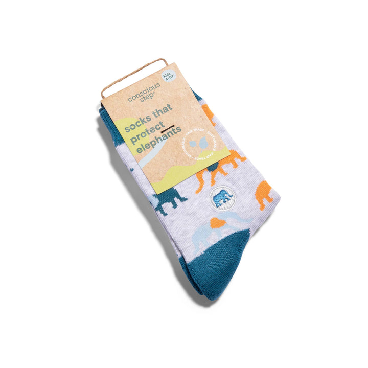 Kids Socks that Protect Elephants Conscious Step