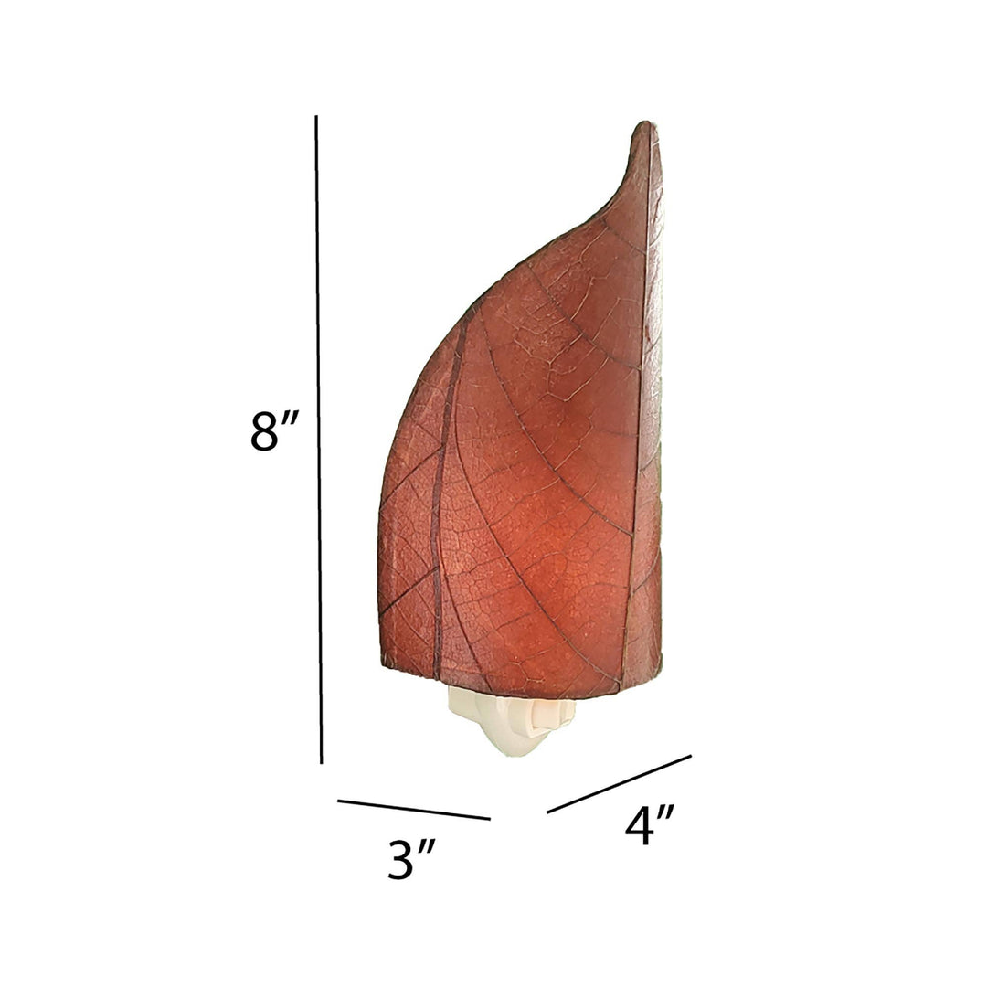 Leaf Burgundy Nightlight