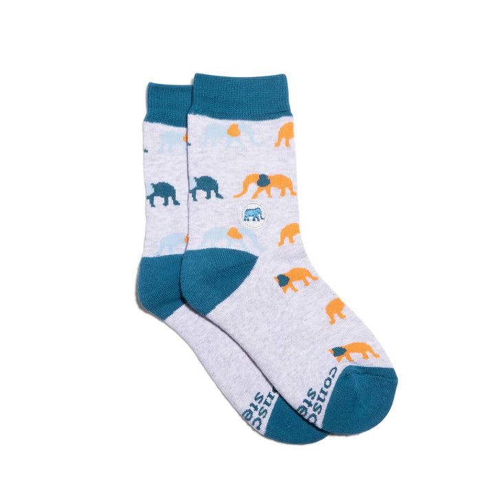 Kids Socks that Protect Elephants Conscious Step