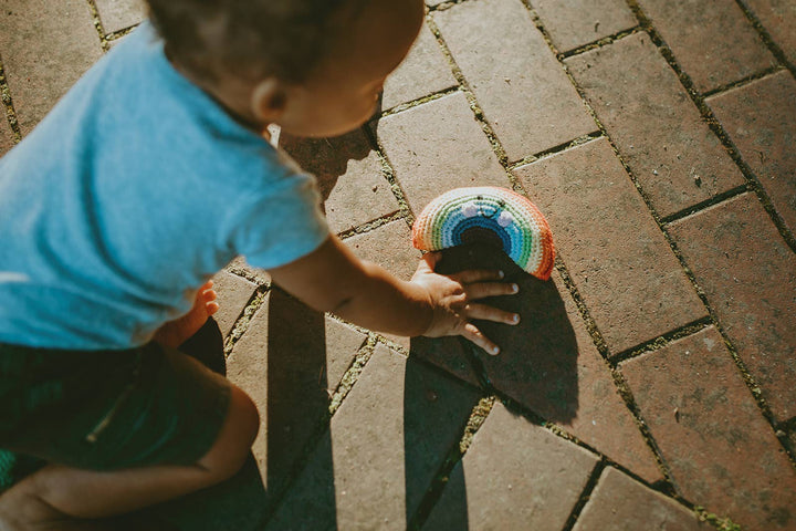 Rainbow Organic Rattle
