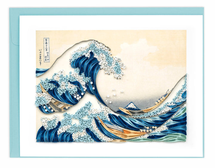 Great Wave, Hokusai Artist Series Quilling Card