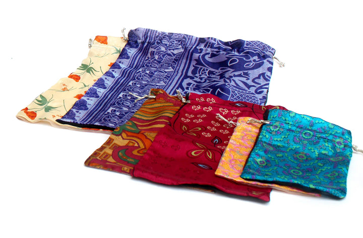 Upcycled Sari Gift Bag - Large
