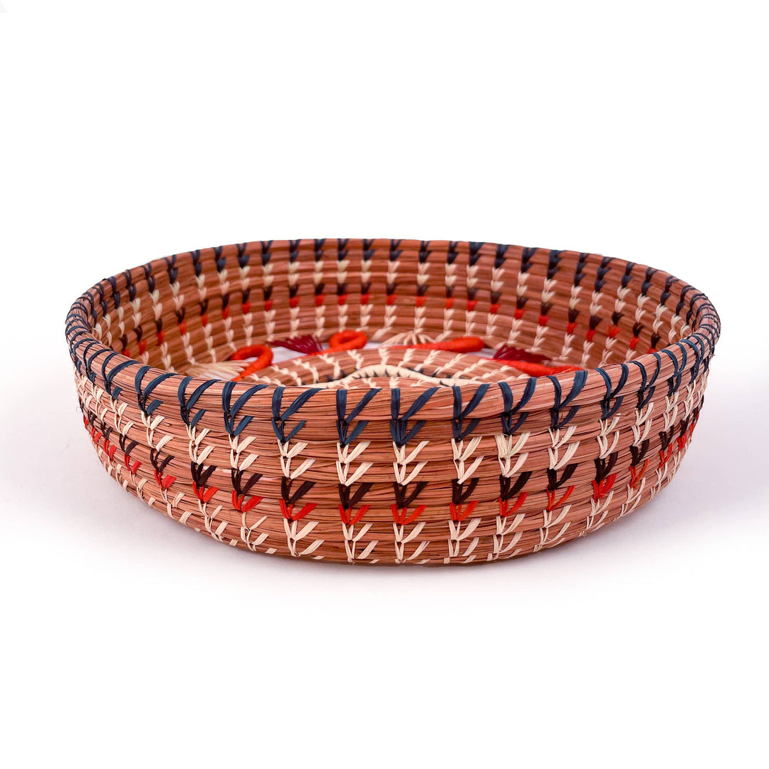 Cristina Orange Pine Needle Basket