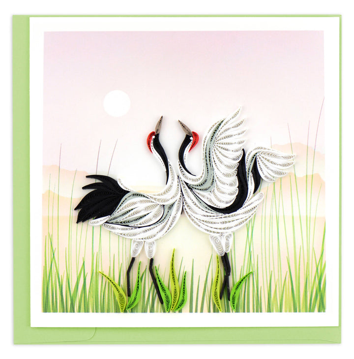 Cranes Quilling Card