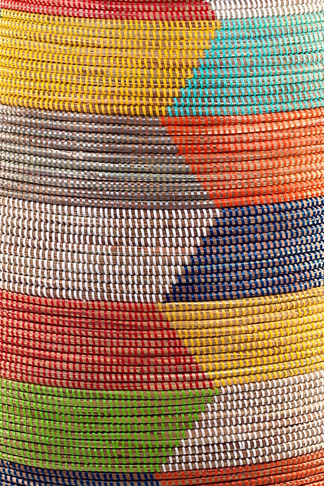 Rainbow Herringbone Storage Basket X-Large