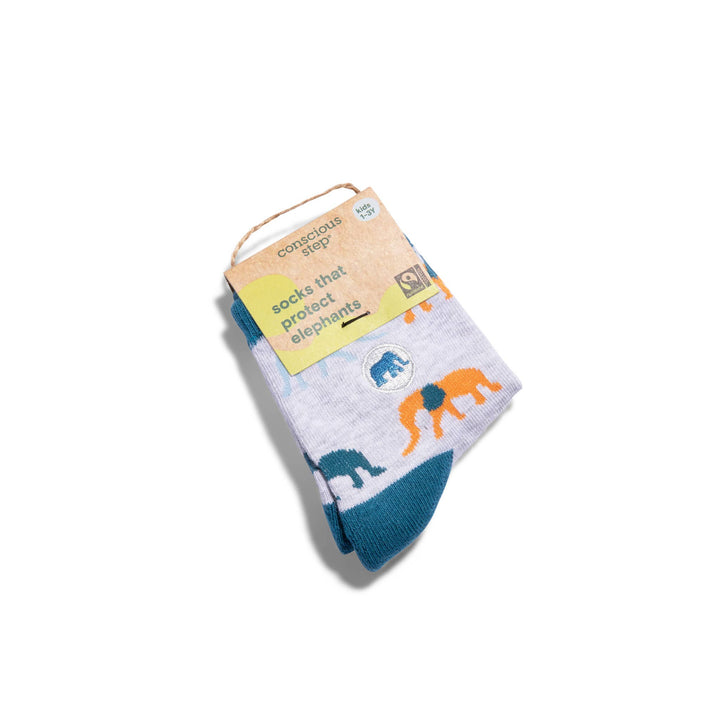 Kids Socks that Protect Elephants Conscious Step