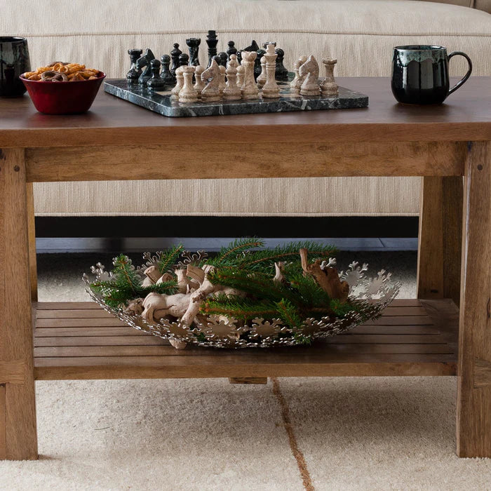 Mountainside Chess Set - Zebra and Coral Stones
