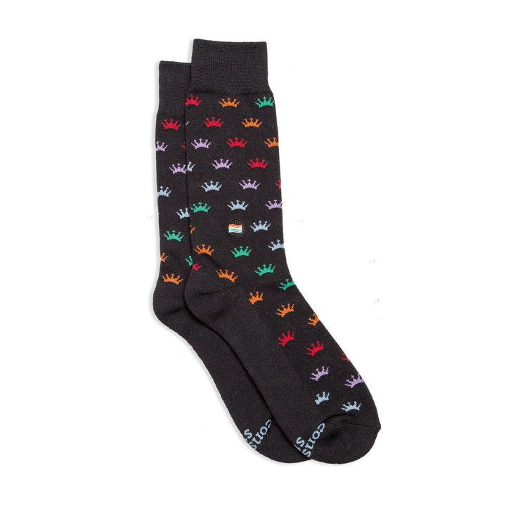 Socks that Save LGBTQ Lives Colorful Crowns Conscious Step