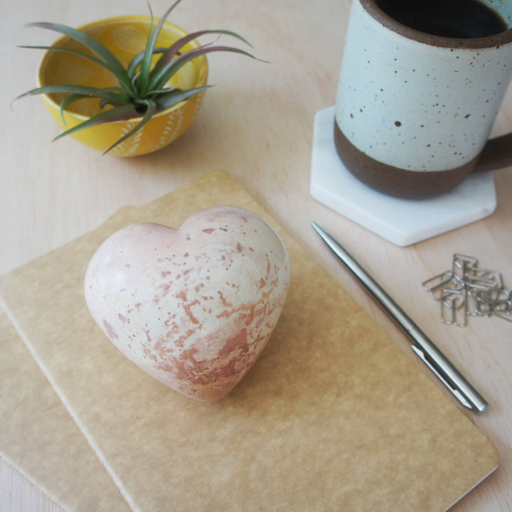 Large Natural Soapstone Heart