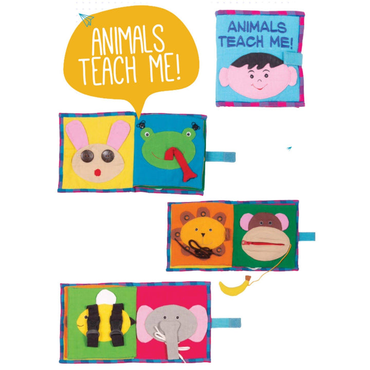 Animals Teach Me Kids Fabric Book