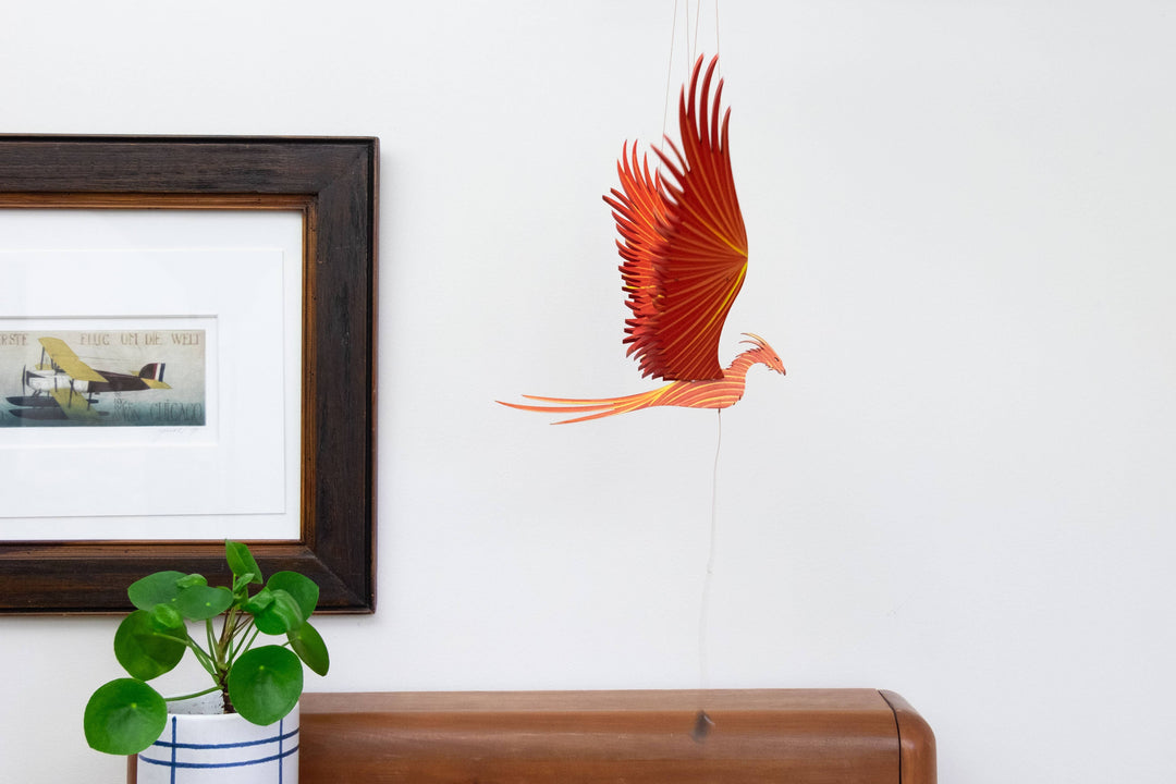 Phoenix Firebird Flying Bird Mobile
