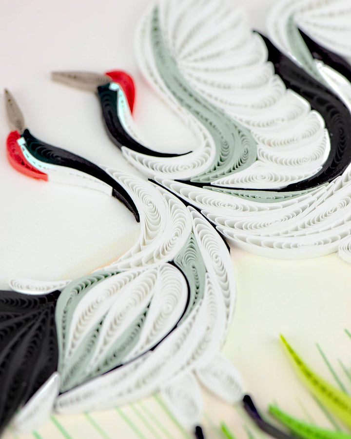 Cranes Quilling Card