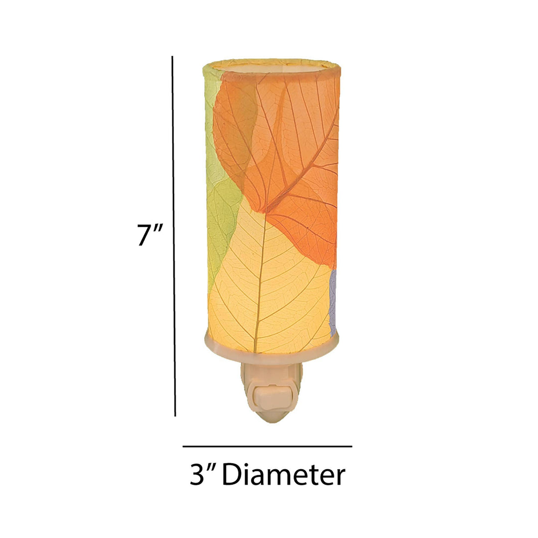 Cylinder Leaves Nightlight Multi Color