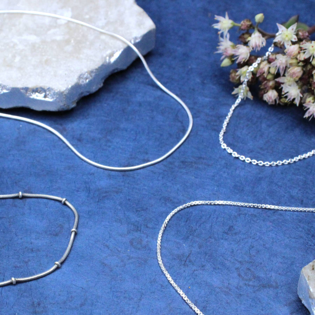 Box Silver Chain Necklace
